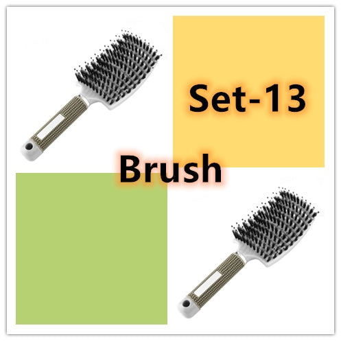 Hairbrush Anti Klit Brushy Haarborstel Women Detangler Hair Brush Bristle Nylon Scalp Massage Teaser Hair Brush Comb