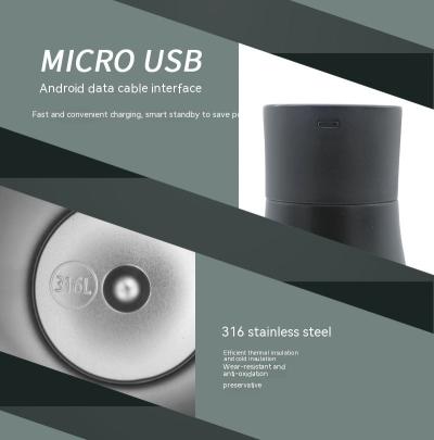 Intelligent Display Temperature Sterilization Vacuum Cup Stainless Steel
