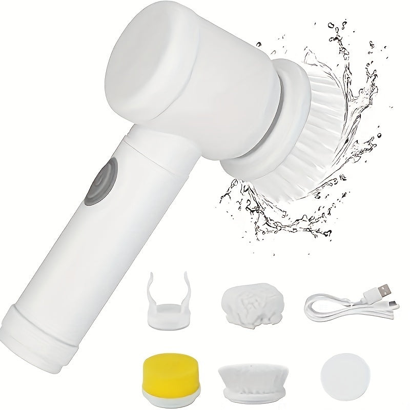 1PC Electric Spin Cleaning Brush – USB Rechargeable, Cordless Power Scrubber for Kitchen & Bathroom