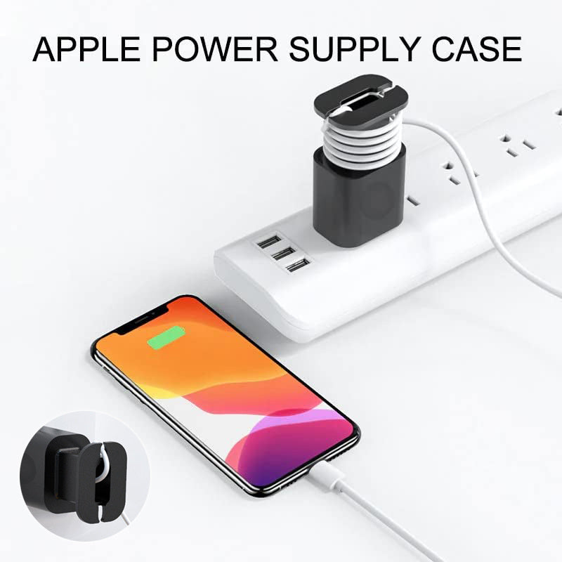 Silicone Charging Adapter Case with Cable Organizer for Apple USB-C 18W/20W