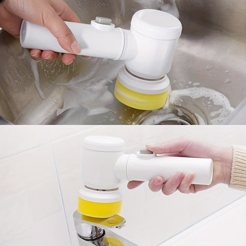 1PC Electric Spin Cleaning Brush – USB Rechargeable, Cordless Power Scrubber for Kitchen & Bathroom