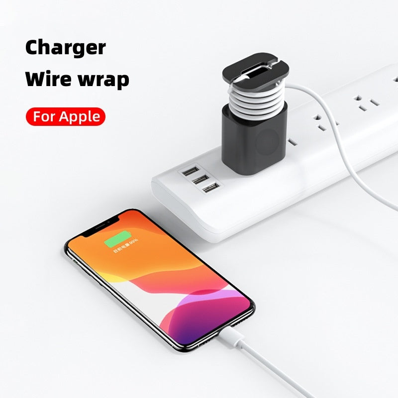 Silicone Charging Adapter Case with Cable Organizer for Apple USB-C 18W/20W