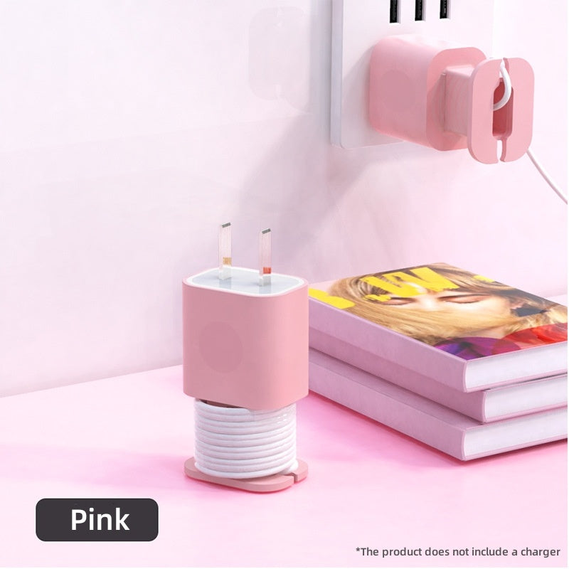 Silicone Charging Adapter Case with Cable Organizer for Apple USB-C 18W/20W