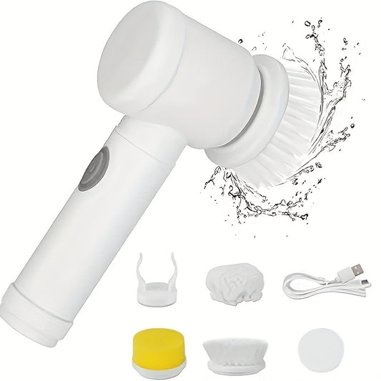 1PC Electric Spin Cleaning Brush – USB Rechargeable, Cordless Power Scrubber for Kitchen & Bathroom
