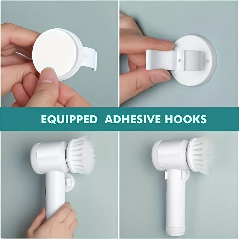 1PC Electric Spin Cleaning Brush – USB Rechargeable, Cordless Power Scrubber for Kitchen & Bathroom